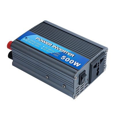 ราคาดี ปรับปรุงคลื่นไซน์ 500w อินเวอร์เตอร์พลังงาน 12v Dc ถึง 220v AC Converter Output เดี่ยว ออนไลน์