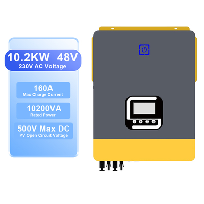ราคาดี อินเวอร์เตอร์ไฮบริดพลังงานแสงอาทิตย์ 10.2kW 48V พร้อม MPPT และ WiFi ออนไลน์
