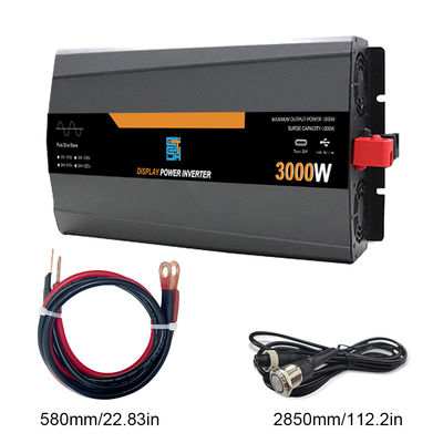 ราคาดี อินเวอร์เตอร์แปลงไฟคลื่นไซน์บริสุทธิ์ 3KW 12V/24V เป็น 220V 6000W พีค ออนไลน์