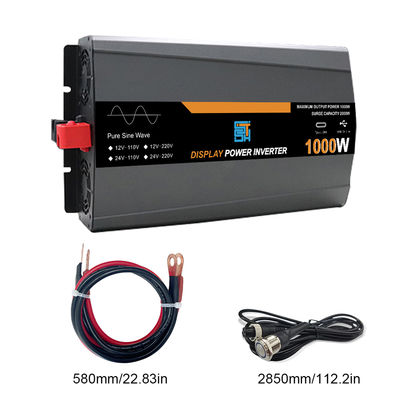 ราคาดี 1000W อินเวอร์เตอร์แสงอาทิตย์คลื่นไซน์บริสุทธิ์ 12V/24V 110V/120V Output ออนไลน์
