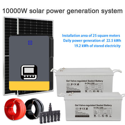 ราคาดี โซลูชั่นพลังงานบ้าน: ระบบพลังงานแสงอาทิตย์แบบไฮบริด 10KW พร้อมกับการเก็บแบตเตอรี่ GEL เพื่อป้องกันการขาดไฟฟ้าและเพิ่มพลังงานแสงอาทิตย์สูงสุด ออนไลน์