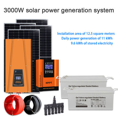ราคาดี OEM & ODM ชุดระบบแสงอาทิตย์ 3KW พร้อมจอดแบตเตอรี่และแผ่นโมโนคริสตัลลีนสําหรับความร่วมมือ B2B ออนไลน์