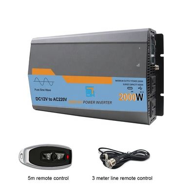 2kW 2000W ชาร์เจอร์คลื่นไซน์บริสุทธิ์ Inverter ความดันสูงตัดช่วง 14.8V / 31V