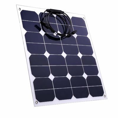 50W ETFE แพเนลแสงอาทิตย์ยืดหยุ่น สําหรับ 12V โมโนระบบพลังงานแสงอาทิตย์กันน้ํา