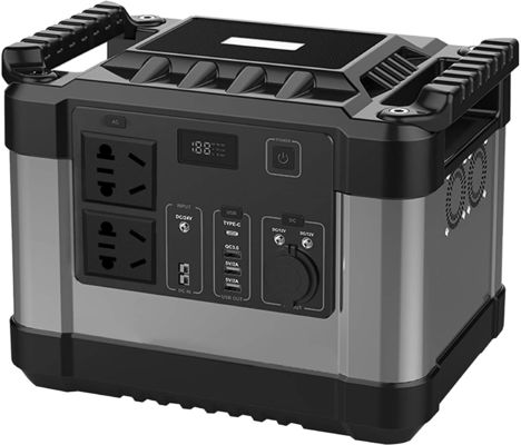 300000mAh แบตเตอรี่ลิตยูม สถานไฟฟ้าพกพา 1000 วัตต์ เครื่องผลิตพลังแสงอาทิตย์ AC220v 110v