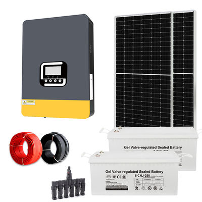 5KW Off Grid Home Hybrid Solar Energy Systems ชุดแผ่นพลังงานแสงอาทิตย์ 5000W