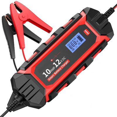 ราคาดี IP65 12V 10A ชาร์จแบตเตอรี่รถยนต์พกพาที่มีความยาวสาย 1M และเริ่มต้นกระโดด ออนไลน์