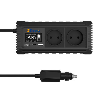 อินเวอร์เตอร์พลังงานรถยนต์ 12V ถึง 110V 220V พร้อมพล็อกและโซเกต USB