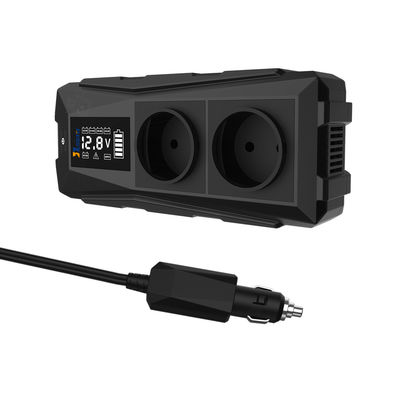 ขนาดเล็ก 300W 12V DC ถึง AC อินเวอร์เตอร์พลังงานรถยนต์ที่มีการปรับปรุงคลื่นไซน์ USB และป้องกันความร้อนเกิน