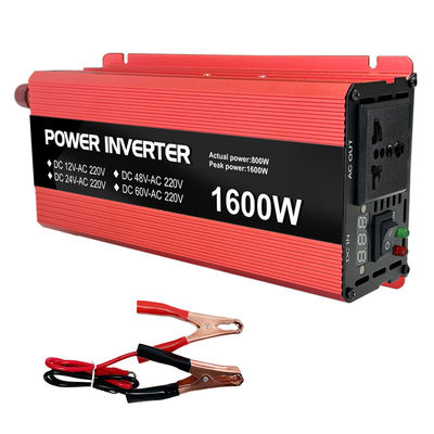 ความถี่ต่ํา 12V 24V 48V 60V ถึง 110V 220V 230V เครื่องแปลงพลังงาน 800W 1000W 1300W กําลังตั้ง