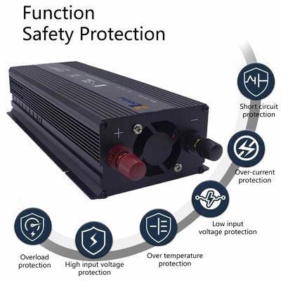 เครื่องแปลงพลังงาน 1200W พกพา - 12V/24V DC ถึง 110V/220V AC สําหรับแคมป์และฉุกเฉิน