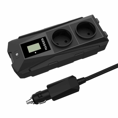 ราคาดี อินเวอร์เตอร์ในรถยนต์ 12V พกพาสะดวกและใช้งานง่าย กำลังไฟ 300W ความถี่ 50Hz น้ำหนัก 0.4 กก. พกพาสะดวกและจ่ายไฟ ออนไลน์