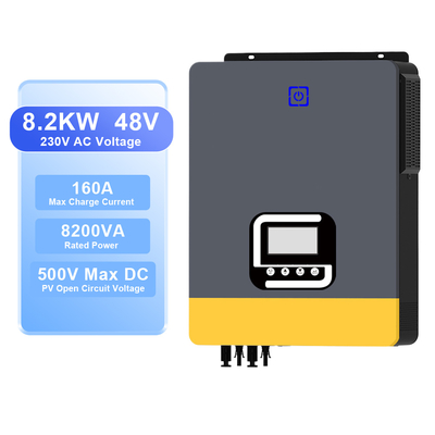 ราคาดี 8.2kW ไฮบริด โซลาร์ อินเวอร์เตอร์ 48V MPPT คลื่นไซน์บริสุทธิ์ Off Grid ออนไลน์