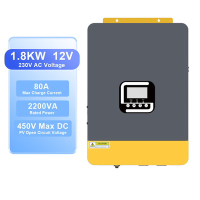 ราคาดี 12V 2200VA MPPT ไฮบริด โซลาร์ อินเวอร์เตอร์ ออนไลน์