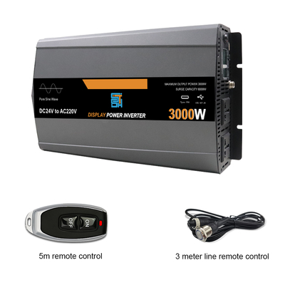 ราคาดี อินเวอร์เตอร์พลังงานคลื่นไซน์บริสุทธิ์ 3KW 12V/24V/48V ถึง 110V/220V 3000W ออนไลน์