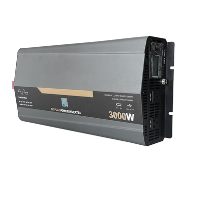 ราคาดี 3000W อินเวอร์เตอร์พลังงานคลื่นไซน์บริสุทธิ์ 12V/24V 110V/220V ออนไลน์