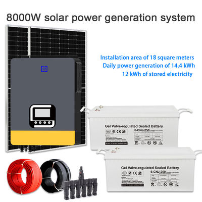 ราคาดี High Efficiency 8KW Solar Energy System for Home – Multi-Voltage 100V to 240V Output ออนไลน์