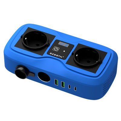 ราคาดี อินเวอร์เตอร์แปลงไฟในรถยนต์ 200W พร้อมจอ LCD & ช่องเสียบไฟแช็กคู่, พอร์ต USB 2 ช่อง และเต้ารับ AC, 12V ถึง 220V คลื่นไซน์ดัดแปลง ออนไลน์
