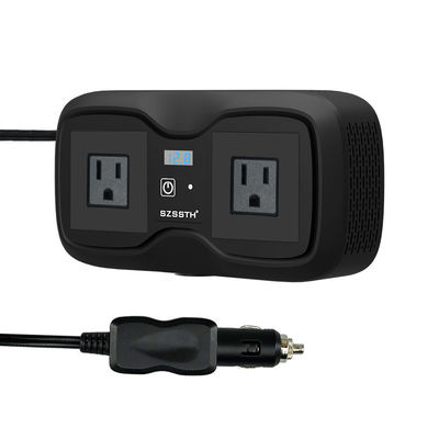 ราคาดี เติมพลังการเดินทางของคุณ: อินเวอร์เตอร์รถ 200W พร้อม 2 ซ็อต AC และ USB-C สองสาย ออนไลน์